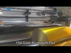 8011 طومار ورق آلومینیوم طلای درجه غذایی 35 میکران ورق آلومینیوم در رول