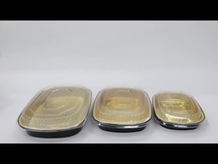 گلدان صاف و سیاه و طلایی 680 میلی لیتر فولیک ابطالی برای پخت و پز و ذخیره سازی