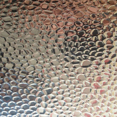 پوست نارنجی استوک چکش سنگ سنگ شکن آینه ای منعکس کننده ورق های آلومینیومی