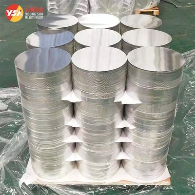 رنگ پوشش PE PVDF آلومینیوم دایره ای دیسک شکل گرد اندازه سفارشی سطح بالا Burr Free Edge درجه غذایی