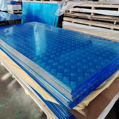 A3003 5052 5754  Aluminum Diamond Plate 6061 Aluminum Tread Plate 5 bar Aluminum Checker Plate Sheet