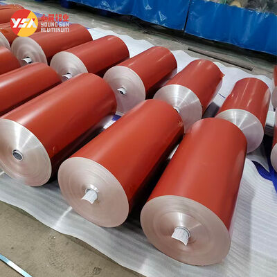 5052 کویل آلومینیومی با پوشش PVDF ضخامت 0.3 میلی متر تا 3.0 میلی متر عرض سفارشی مقاوم در برابر آب و هوا برای ناودان سقف و نمای ساختمان