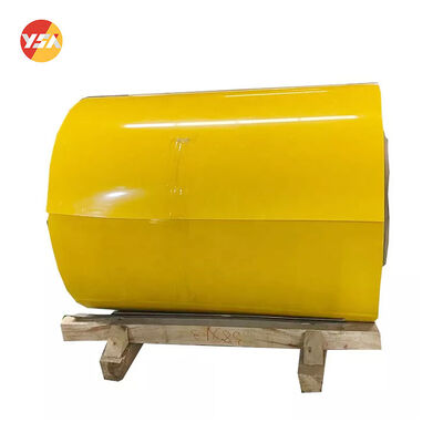 کویل آلومینیومی با پوشش PVDF PE ضخامت 0.2-6.0 میلی متر عرض سفارشی 1600 میلی متر مقاوم در برابر اشعه ماوراء بنفش و خوردگی برای نمای دیوار پرده