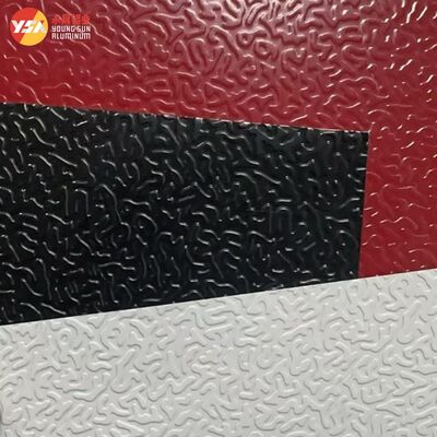 ورق آلومینیوم منبت کاری شده با گچ بری رنگی PVDF 25 میکرون مقاوم در برابر خوردگی 0.2-3 میلی متر برای پوشش HVAC