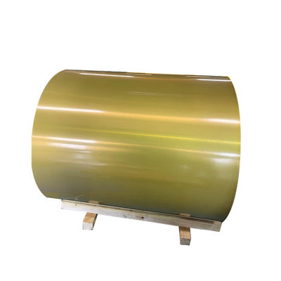 سیم پیچ آلومینیومی نقاشی شده با رنگ PE 3004 H24 رنگ طلایی