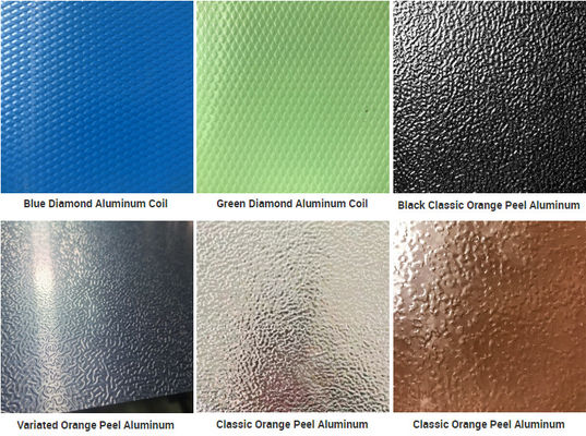 پانچ لبه شکاف ورق آلومینیومی درمان سطح برجسته برای تزئین