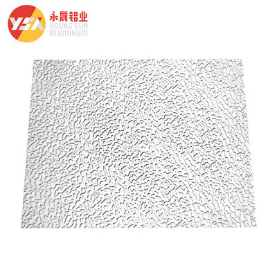 1000 3000 5000 Series Stucco 0.3-0.8 mm ورق آلومینیومی پوست پرتقال برجسته