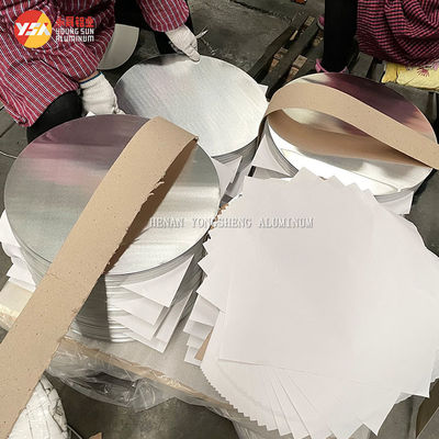 Round Aluminum Disc 1050 1060 1100 H14 Circle Pot Custom Diameter High Flatness Burr Free Edge Food Grade